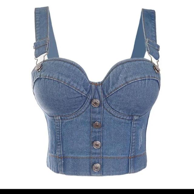 Women's Crop top - Blue - 34 on Productcaster.