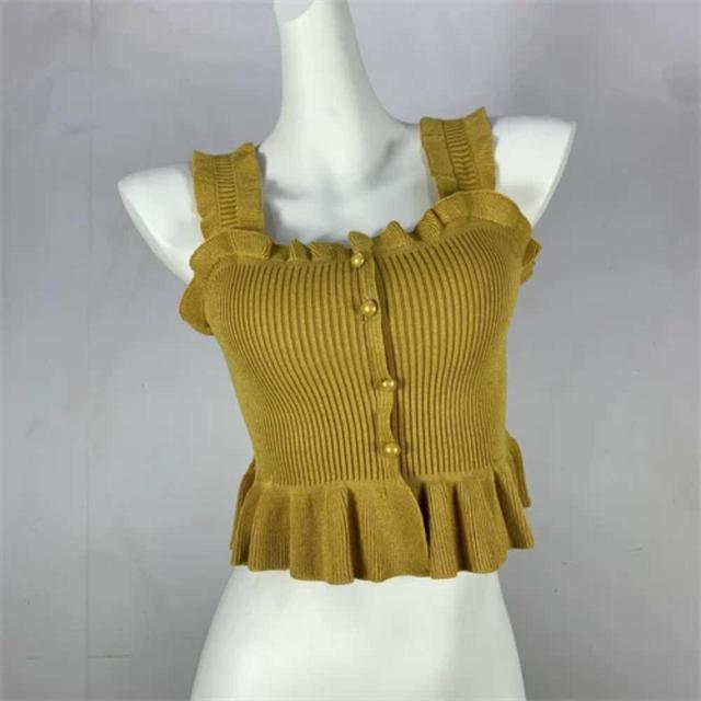 Women's Crop top - Yellow - 8 on Productcaster.