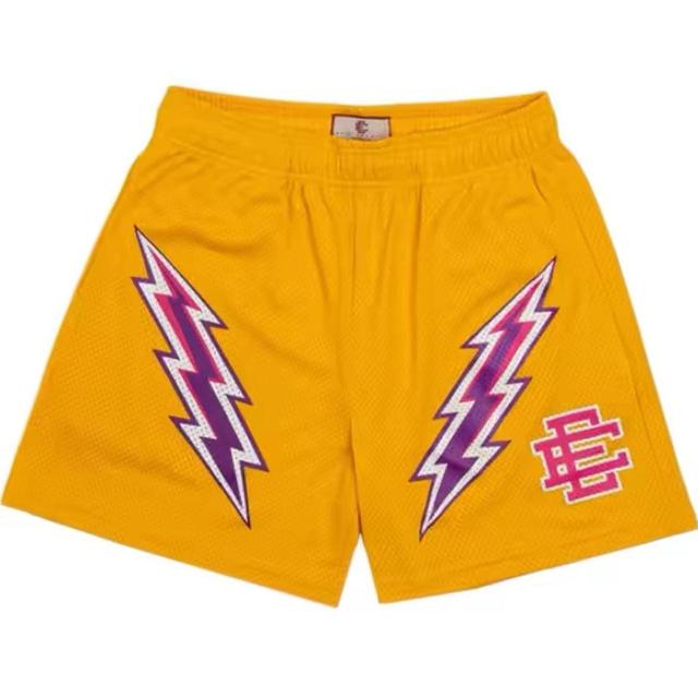 Eric Emanuel Men's Shorts - Yellow/Purple - XXL on Productcaster.