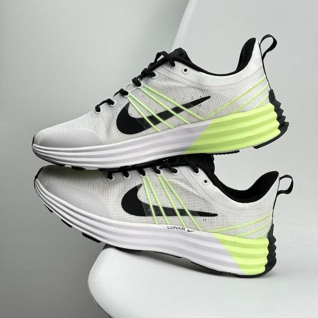 !M?ERFECT Men's Trainers - White/Green - UK 7 on Productcaster.