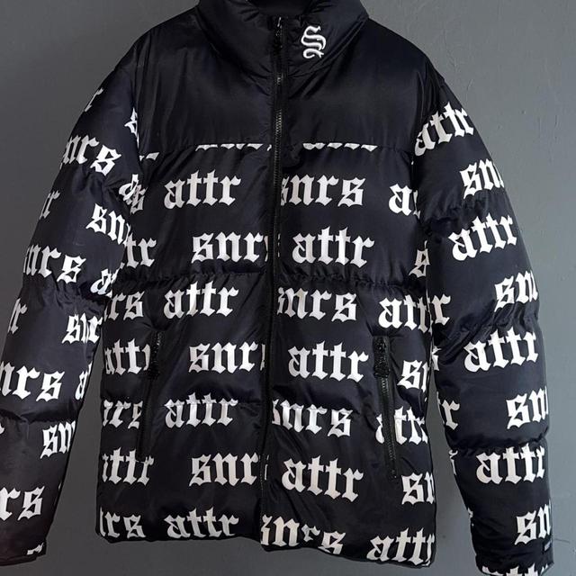 Men's Puffer - Black/White - XS on Productcaster.