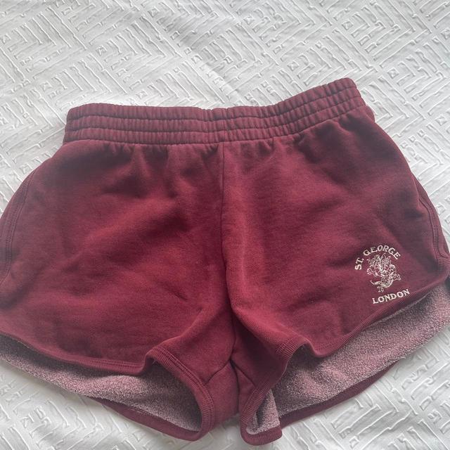 Brandy Melville Women's Shorts - Burgundy on Productcaster.