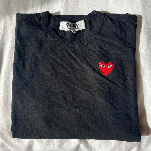 Comme des Garçons Play Men's T-shirt - Black - XL on Productcaster.