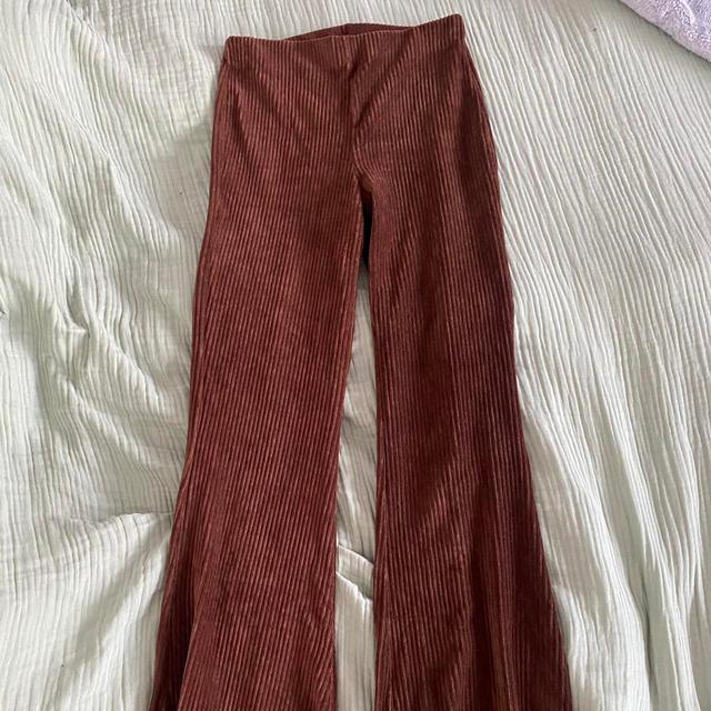 Bershka Women's Trousers - Brown - UK 10 on Productcaster.