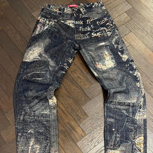 Supreme Men's Jeans - Navy - 30" on Productcaster.