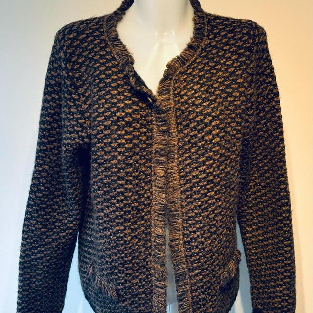 Women's Cardigan - Black/Brown - 12 on Productcaster.