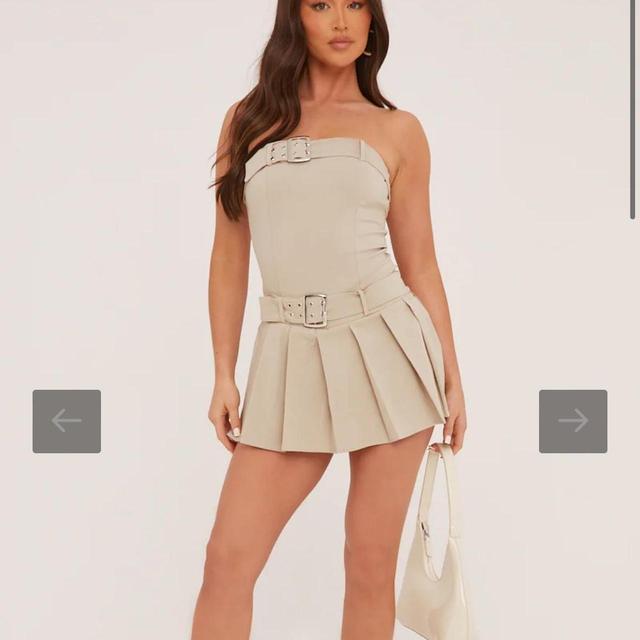 Quiz Women's Playsuit - Cream/Tan - S on Productcaster.