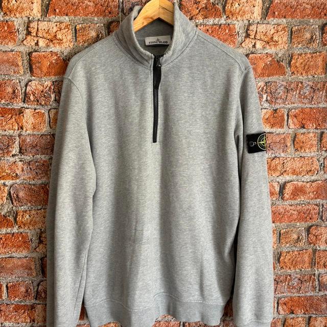 Stone Island Men's Jumper - Grey - L on Productcaster.