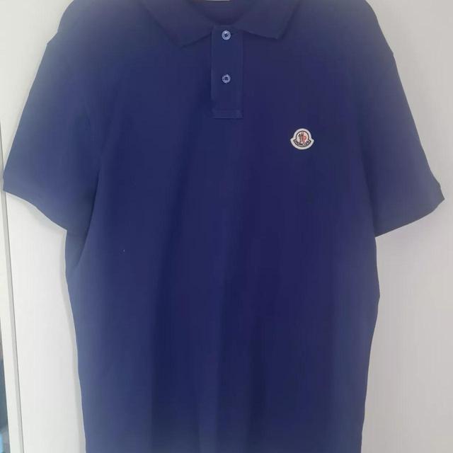 Moncler Men's Polo shirt - Navy/Blue - S on Productcaster.