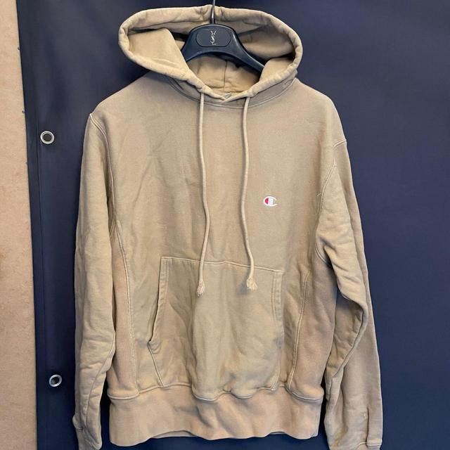 Champion Men's Hoodie - Tan/Cream - S on Productcaster.