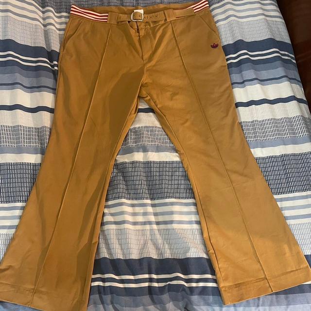 Wales Bonner Men's Flare Chino Trousers - Tan/Brown - XXL on Productcaster.