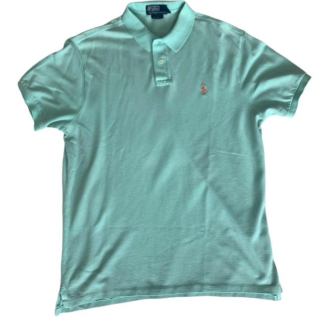 Polo Ralph Lauren Men's Polo shirt - Blue/Green - XL on Productcaster.