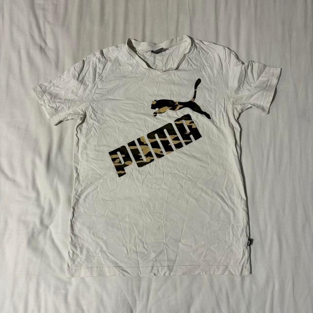 Puma Men's T-shirt - White - S on Productcaster.