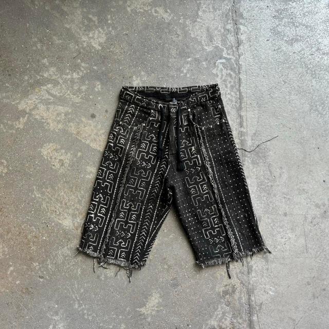 Handmade Men's Embellished Trousers - Black/Grey - One size on Productcaster.