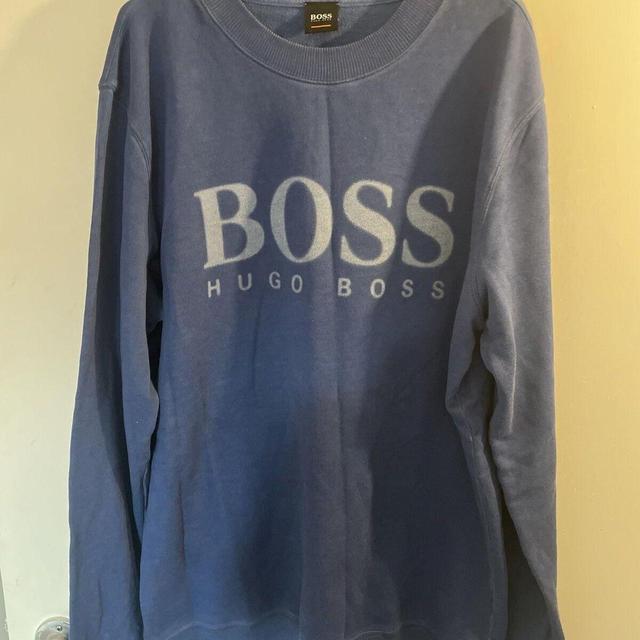 Hugo Boss Men's Sweatshirt - Blue - L on Productcaster.