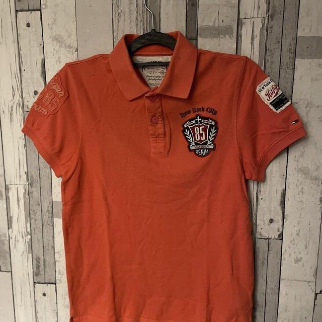 Tommy Hilfiger Men's Polo shirt - Orange - S on Productcaster.