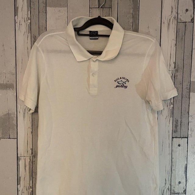 Paul & Shark Men's Polo shirt - White - L on Productcaster.