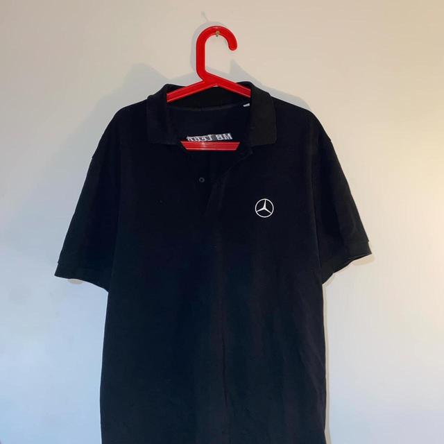 Mercedes-Benz Men's Polo shirt - Black - XXL on Productcaster.