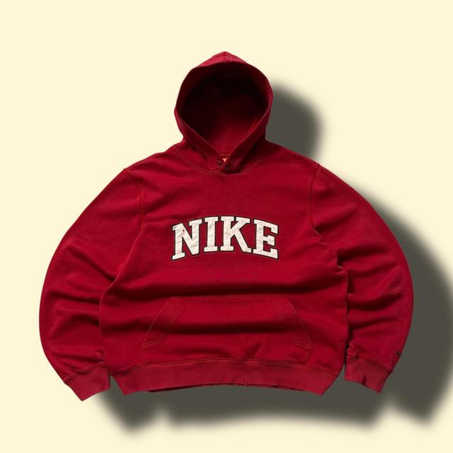 Nike Men's Hoodie - Red - L on Productcaster.