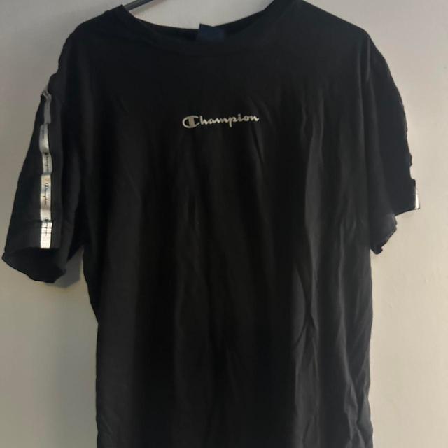 Champion Men's T-shirt - Black - S on Productcaster.