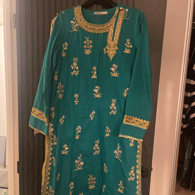 Khaadi Women's Fancy dress - Green/Multi on Productcaster.