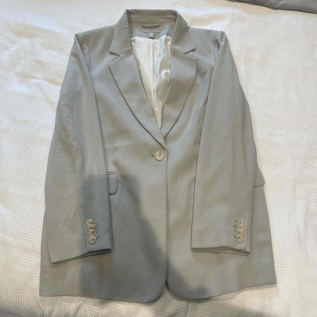 H&M Women's Blazer Jacket - Green - UK 12 on Productcaster.