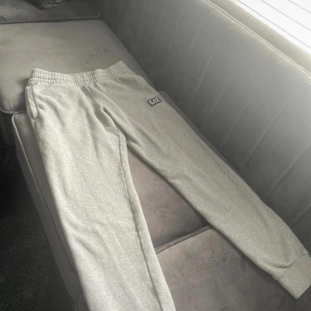 EA7 Men's Sweatpants - Grey/Black - S on Productcaster.