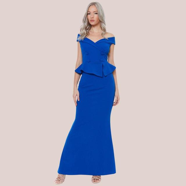 Goddiva Women's Fishtail Dress - Blue - 8 on Productcaster.