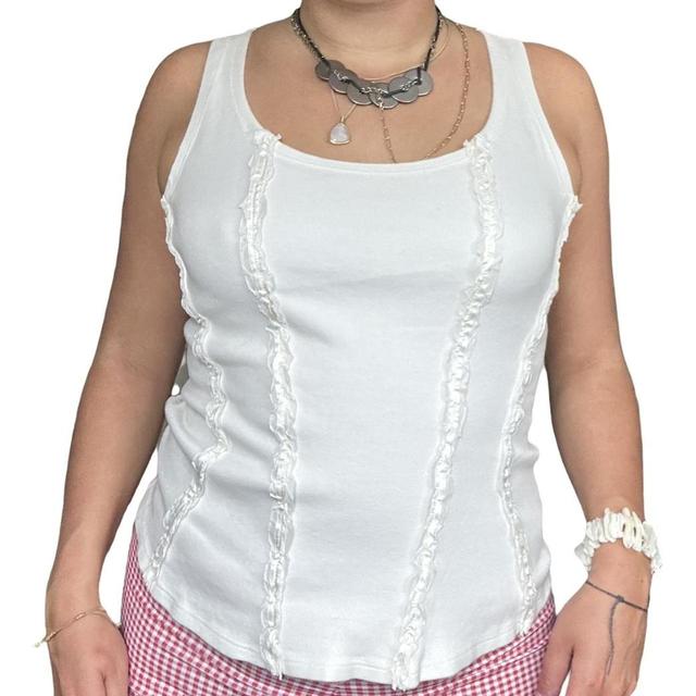 Vintage Women's Vest - White - 14 on Productcaster.