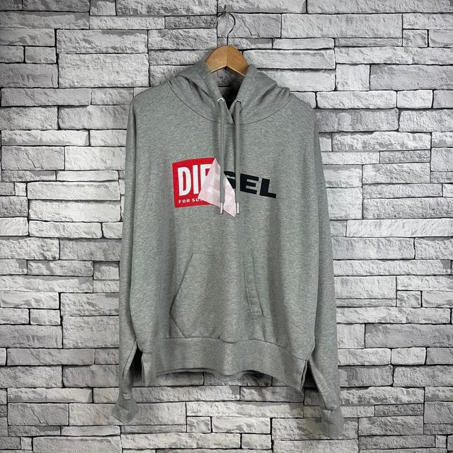 Diesel Men's Hoodie - Grey - XL on Productcaster.