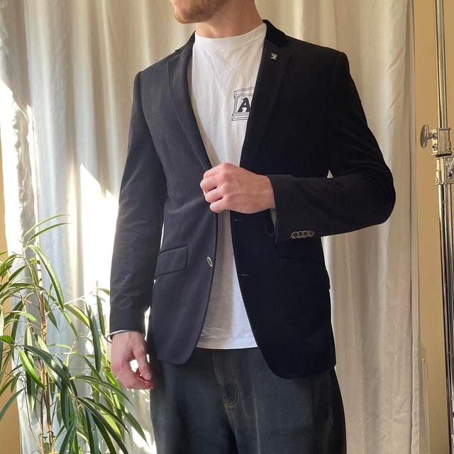 Men's Tailored jacket - Black/Navy - M on Productcaster.