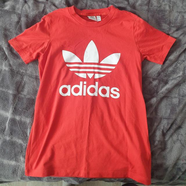 Adidas Women's T-shirt - Red - 4 on Productcaster.