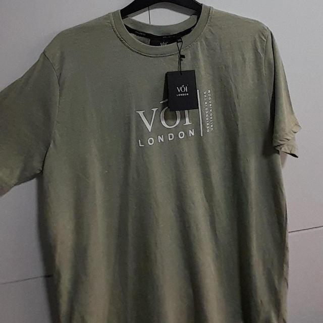 Designer Men's T-shirt - Green/Khaki - XXL on Productcaster.