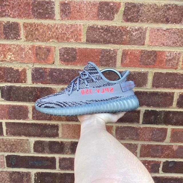 Yeezy Men's Trainers - Grey/Blue - UK 8 on Productcaster.