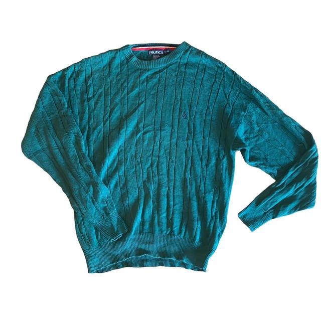 Nautica Men's Jumper - Green - XL on Productcaster.