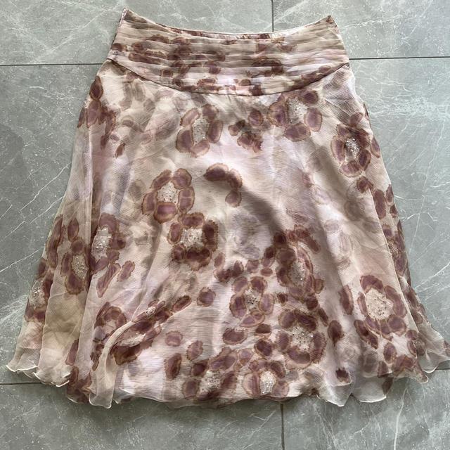 Women's Skirt - Pink/Brown - UK 12 on Productcaster.