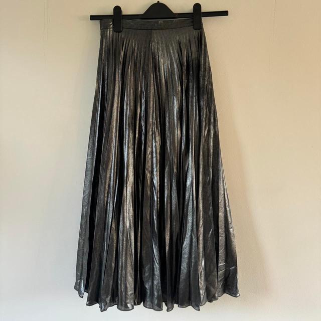 Topshop Women's Skirt - Black/Silver - UK 6 on Productcaster.