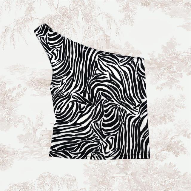 Handmade Women's Crop top - Black/White - 6 on Productcaster.