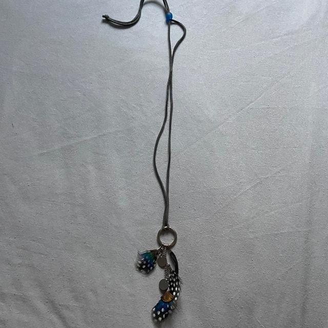 Custom Women's Necklace - Blue/Multi on Productcaster.