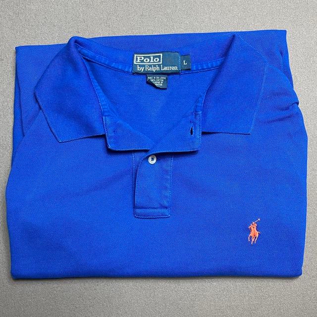 Ralph Lauren Men's Polo shirt - Blue - L on Productcaster.