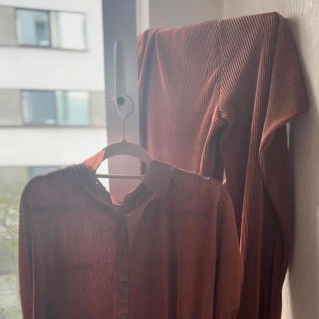 Boohoo Women's Top - Orange/Burgundy - 8 on Productcaster.