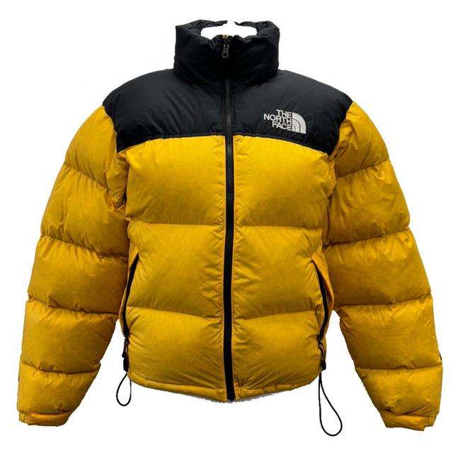 The North Face Men's Puffer Jacket - Yellow/Black - S on Productcaster.