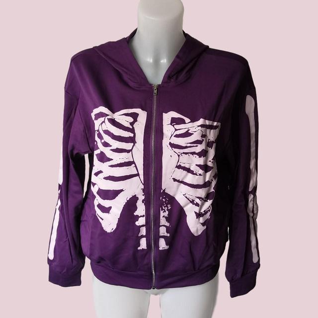 Women's Sweatshirt - White/Purple - 8 on Productcaster.