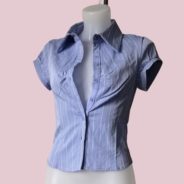 Women's Shirt - White/Blue - 6 on Productcaster.