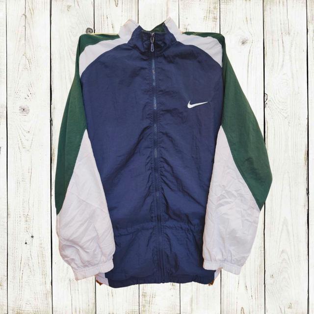 Nike Women's Lightweight Jacket - Blue/White - XL on Productcaster.