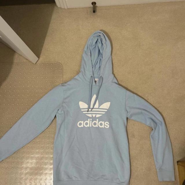 Adidas Men's Hoodie - Blue - M on Productcaster.