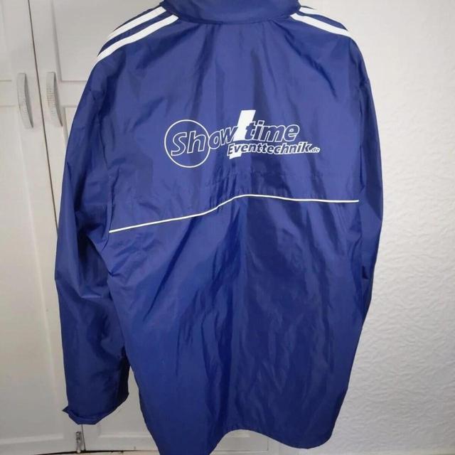 Adidas Originals Men's Raincoat - White/Blue - L on Productcaster.