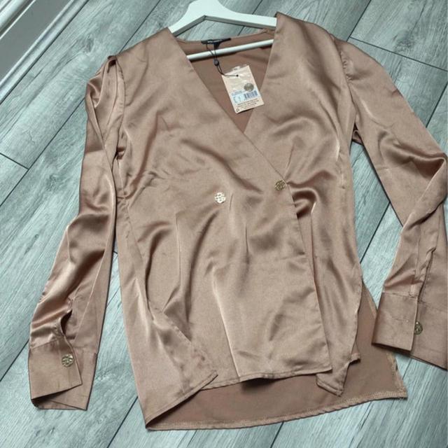 Missguided Women's Blouse - Pink/Tan - 6 on Productcaster.