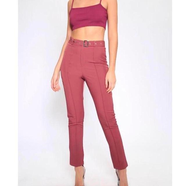 I Saw It First Women's Tailored trousers - Burgundy - UK 6 on Productcaster.