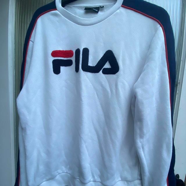 Fila Men's Sweatshirt - White - XL on Productcaster.